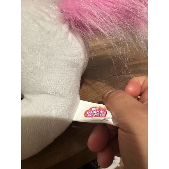 Puppy Surprise Plush White/Pink Momma Dog & 4 Babies - Picture 2 of 10